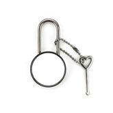 Sublimation blank Round Metal Padlock with Key